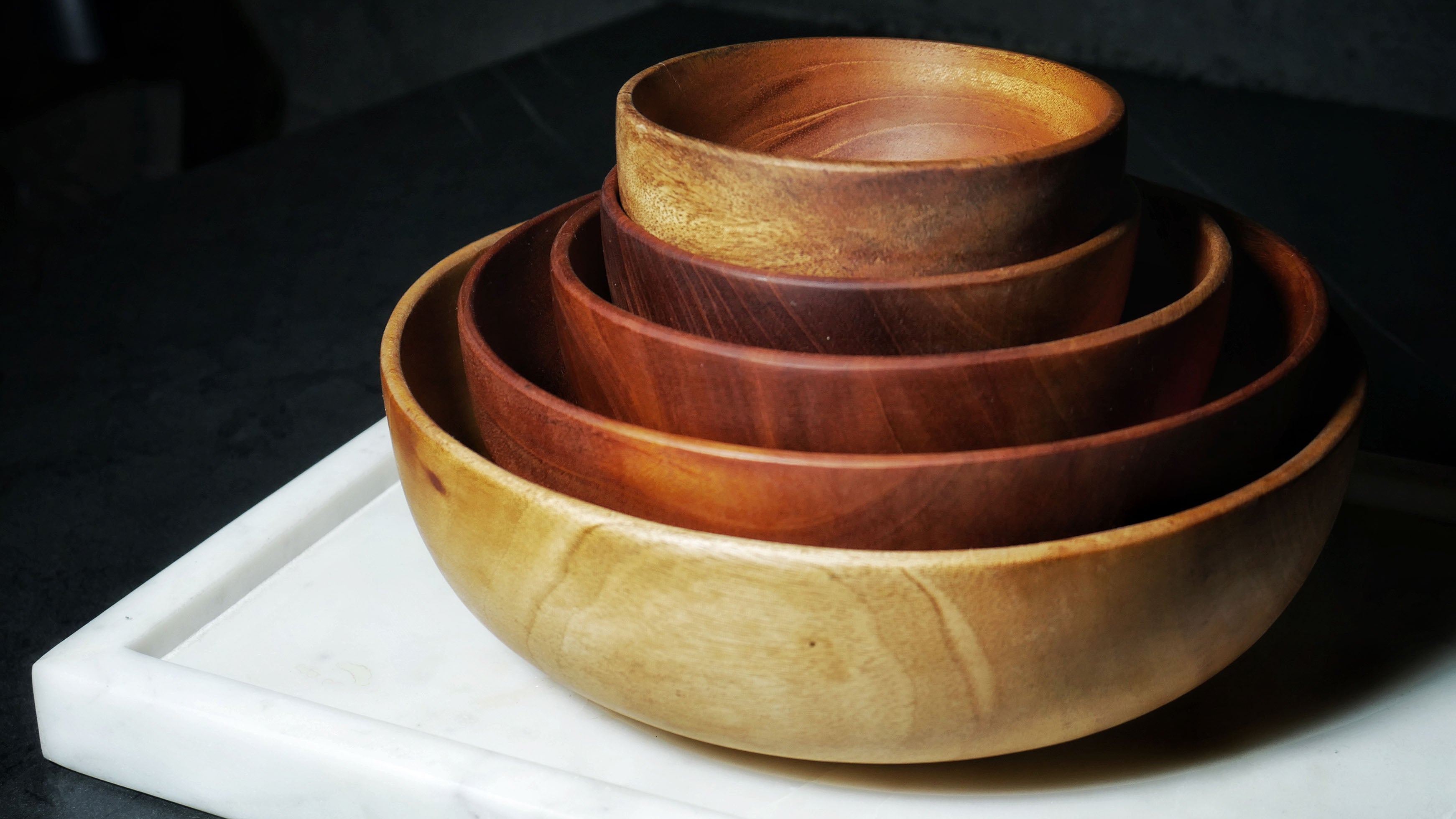 Mahogany store Wood Soto Oryoki Bowl Set